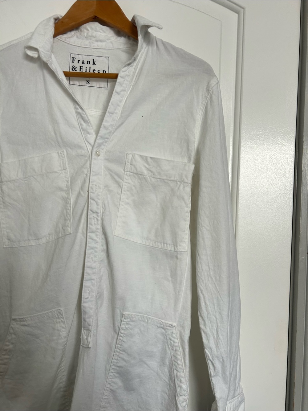 Frank & Eileen Italian Performance Linen Dress size Size S Chic Preppy Coastal - Picture 9 of 16